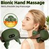 Bionic Neck Shoulder Massager Kneading Massager 3 Level Modes Neck Cervical Waist Leg Body Muscles Massage Pillow