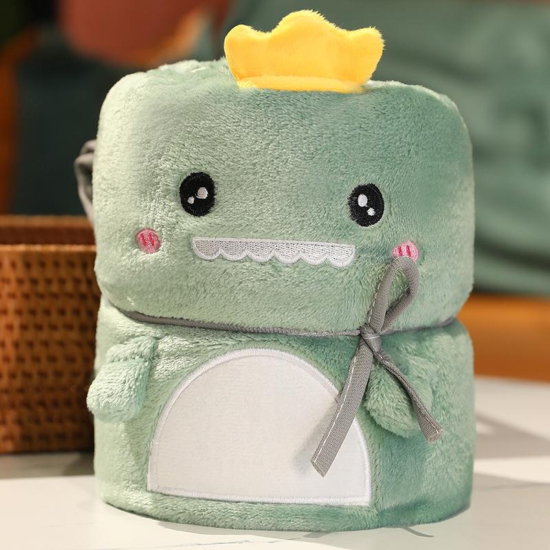 Cartoon Coral Fleece Blanket Pet Flannel Air Conditioning Blanket Summer Nap Blanket Cover Blanket Gift Blanket