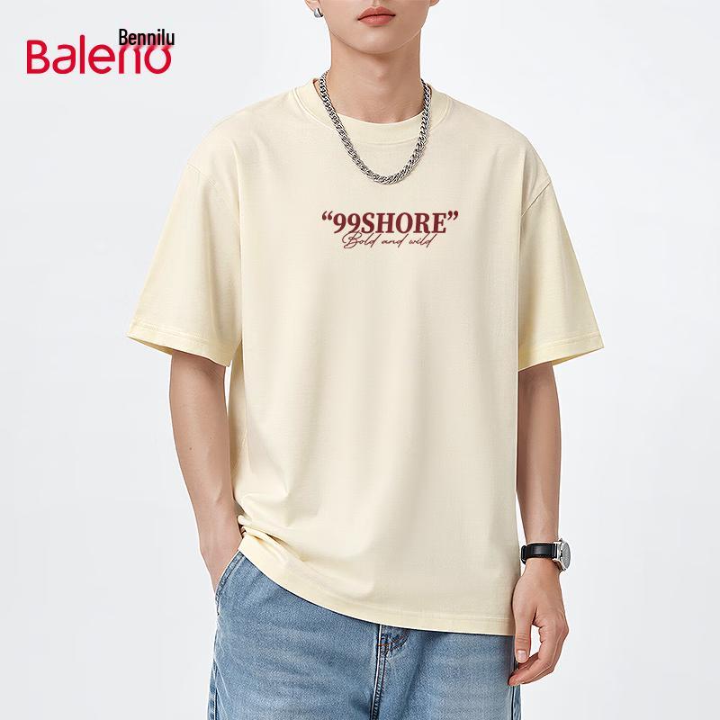 

Baleno Men s Pure Cotton Surfing Graphic T-Shirt L