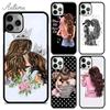 Beautiful Mother Daughter Son Phone Case for iPhone 17 Air 15 16 11 12 13 14 Pro Max Plus Cover Coque Fundas Shell
