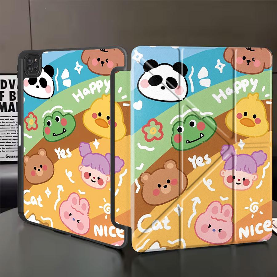 

Holder Cover Tablet Case For iPad Pro 2025 Air 4 5 M3 M2 1 2 M4 11inch Pro 11th 10th 9th 8th 7th 12.9inch Mini 6 7 Many Animals iPad Mini 7 8.3