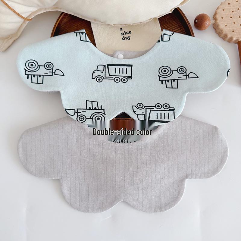 Storyme Double-Sided Korean Baby Drool Bib With Side Label, Suitable for 0-2 Years