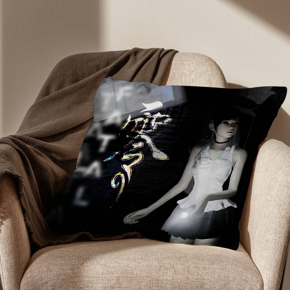 Crimson Butterfly Fatal Frame Cushion Cover Suitable For Sofa Car Bedroom Office Cushions Decorative Pillow Case 30x30cm