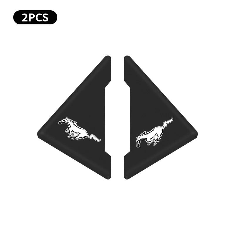 

New 2026 Car Sticker 2Pcs Car Door Bumper Anti-Scratch Cover For Ford mustang Shelby GT GT500 GT350 Convertible Mach-E cobra Goo чёрный