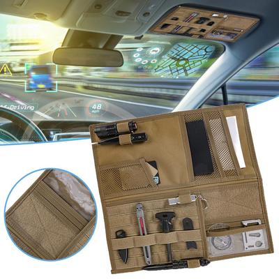 Car Visor Panel Organizer Car Sunshade Storage Pouch Adjustable Durable Sunglass Storage Pouch