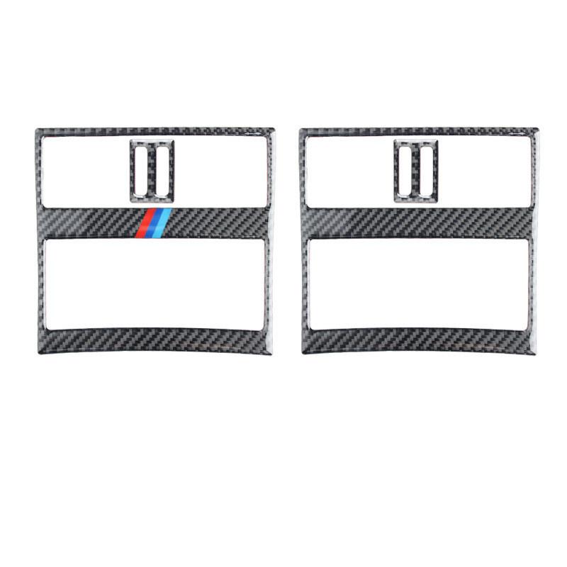 Carbon Faser Aufkleber Auto Hinten Air Outlet Änderung Abdeckung Trim Streifen Für BMW 5 Series 528 525li F10 Auto Innen
