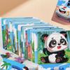 11cm Children Wooden Jigsaw Puzzle Games Cartoon Animal Vehicle Pattern Wooden 3d Puzzle Montessori Educational Toys
