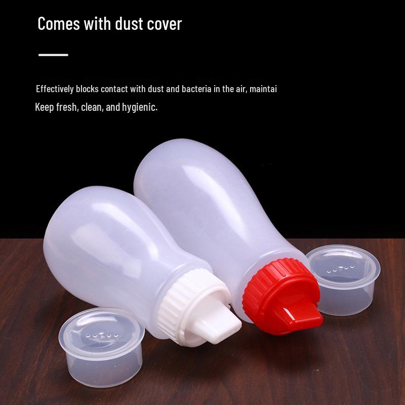 Large 720ml PE Plastic Squeeze Bottle with Pointed Mouth for Salad Dressing and Tomato Sauce