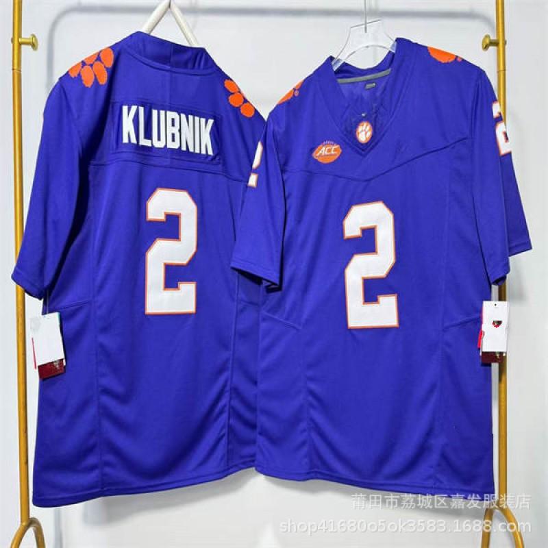 Clemson Tigers College Football Jersey Cotton Embroidered NCAA Team Apparel Men
