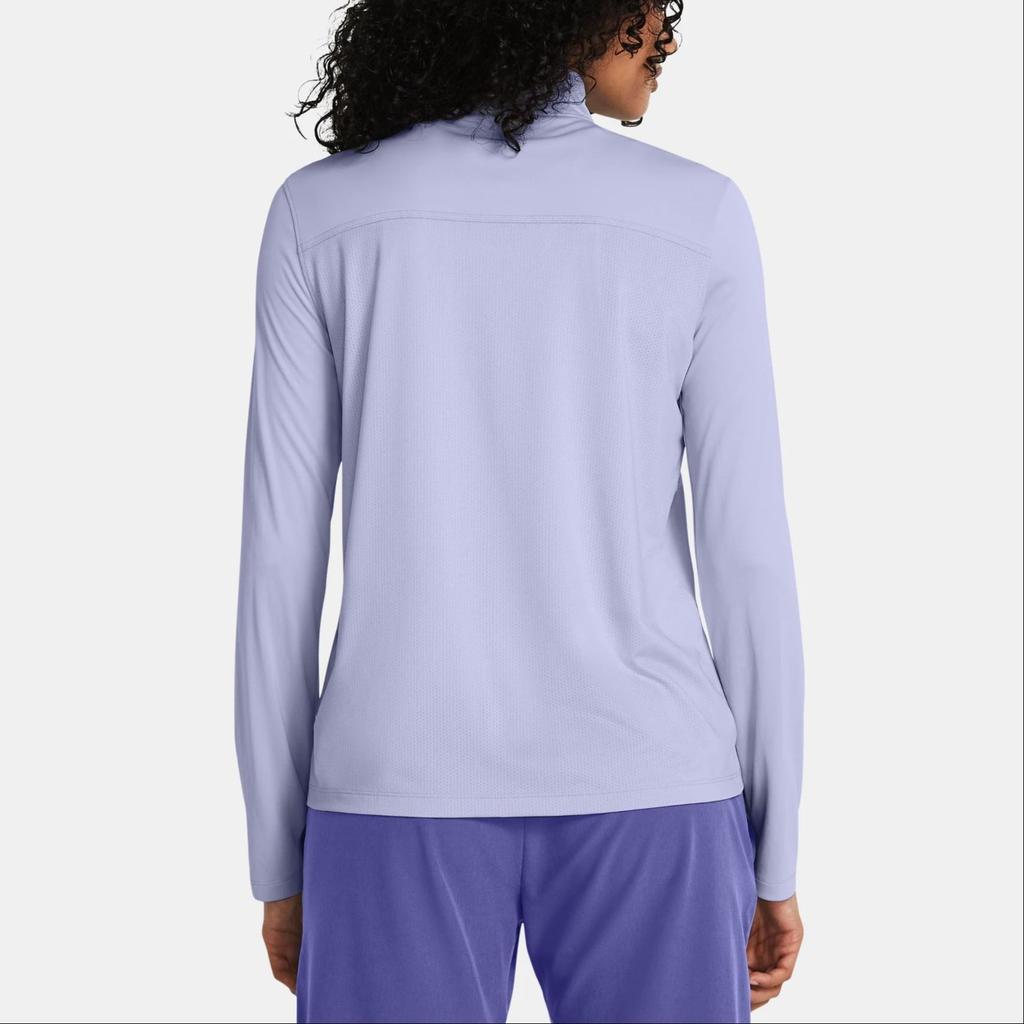 Under Armour UA Fish Pro Solid Quick-Dry Stand Collar Long Sleeve Hoodie Women Hoodies Blue Purple 1385289-539