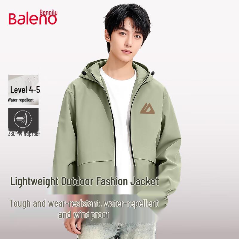 

Baleno Men s Hooded Outdoor Jacket M