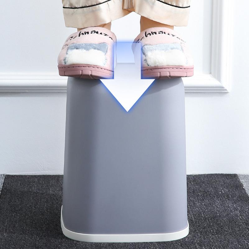 Cestino per la spazzatura in plastica creativo per la casa, per la cucina, il bagno, il WC, il soggiorno, senza coperchio, cestino per i rifiuti, cestino per la spazzatura nordico, 10L 12L
