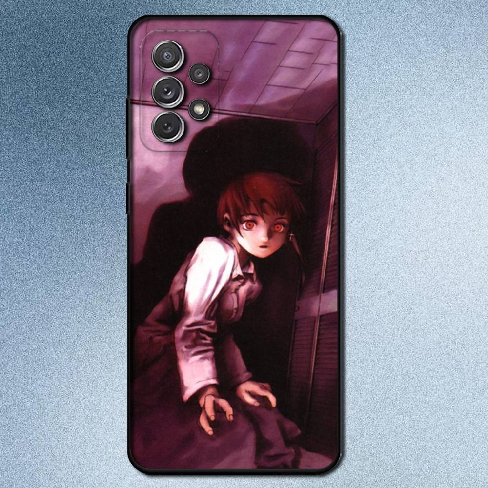 S-Serial E-Experiments L-Lain Phone Case For Samsung S25,S24,S21,S22,S23,S30,Ultra,S20,Plus,Fe,Lite,Note,10,9,5G Black Cover