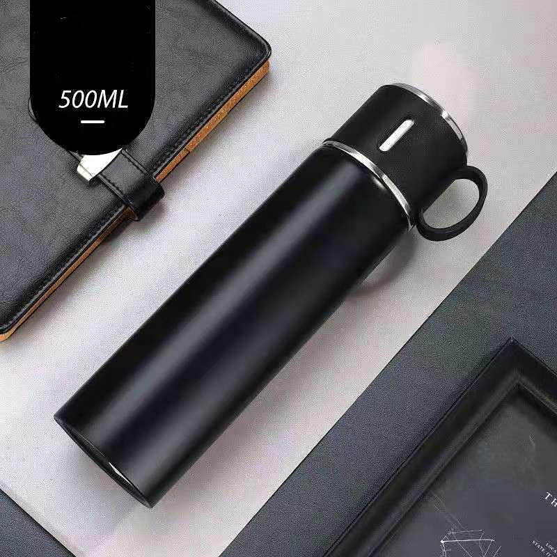 Intelligence Thermos Cup 500ml Vacuum Flasks Portable Stainless Steel Thermos Cup Water Bottle Travel Tea Mug Office Thermos Cup
