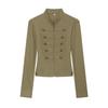 Die neue Herbstjacke im Napoleon-Stil mit Stehkragen und Reißverschluss für Pendler ist UYV160053