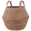 Seagrass Plant Basket with Handles Natural Color Ø 32 X 32 Cm 100percent Seagrass