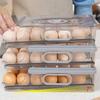 Automatic Rolling Egg Holder Pantry Organization Tray Roll Down Dispenser Reusable for Shelf