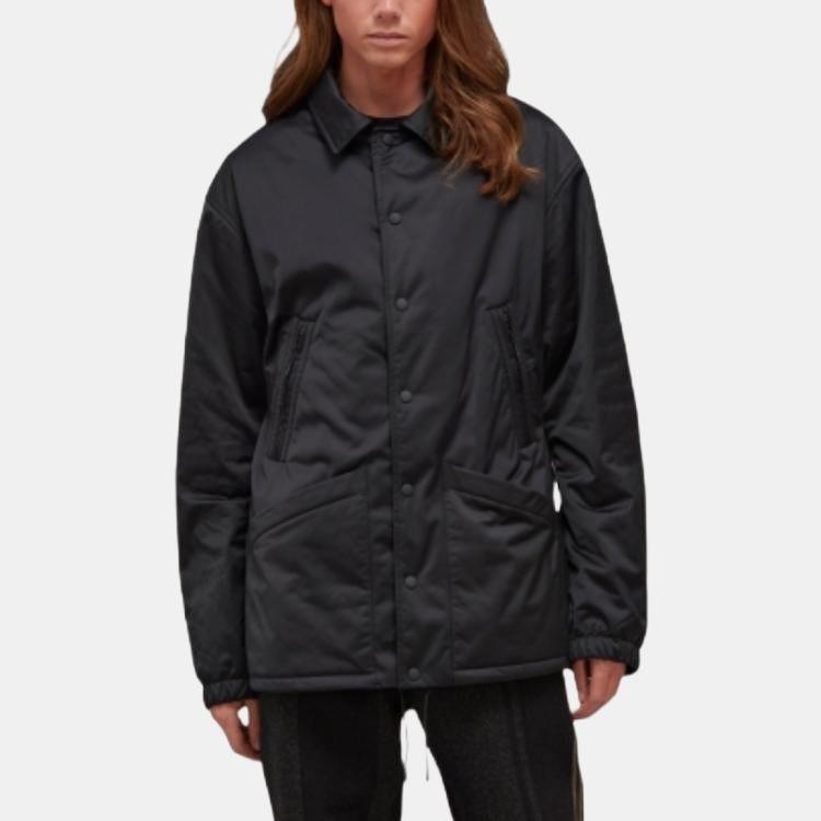 Y-3 FW22 Solid Color Multi-Pocket Lapel Jacket Men Jacket Black HN4323