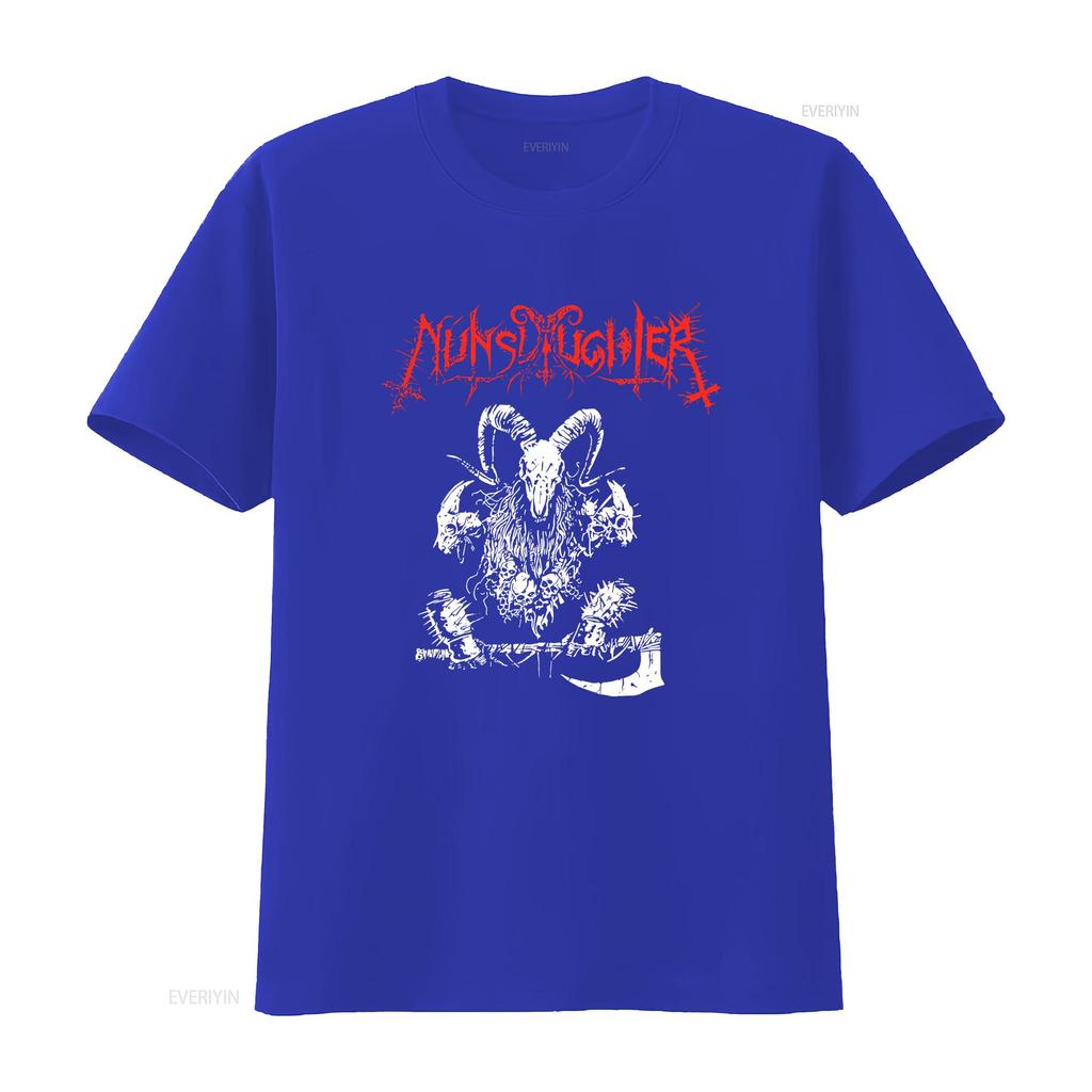 NUNSLAUGHTER T Shirt  Cotton Black Men Full Size S To 5XL DA65 Vintage Washed Slightly Homme Fashion Versatile