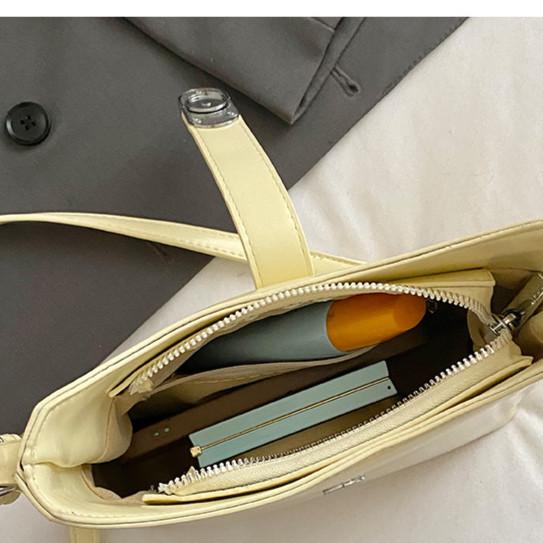 IELGY Trendy Fashion All-Match One-Shoulder Commuter Cross-Body Bucket Bag