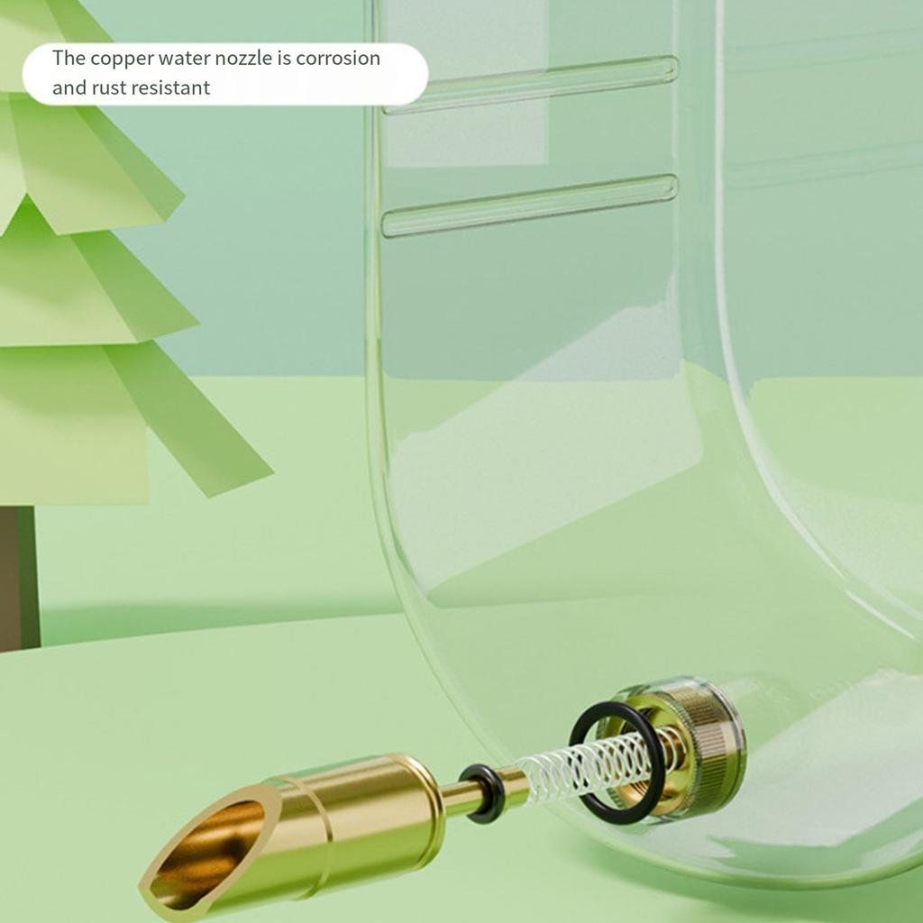 Clear Parrot Water Dispenser with Automatic Refill Systems and Food Grade Plastic for Small Bird Watering Supply