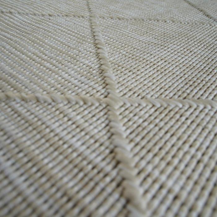 Tapis moderne à motif losange beige 80x250
