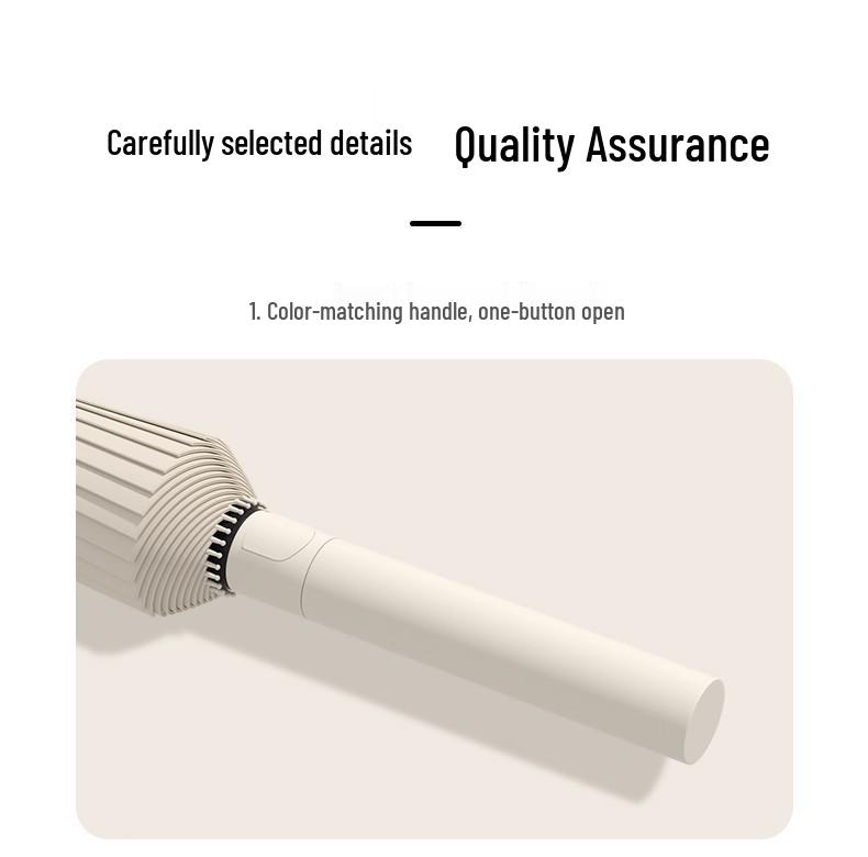 Extra Large Double Person 24-Rib Umbrella with Color-Matched Design and Long Handle
