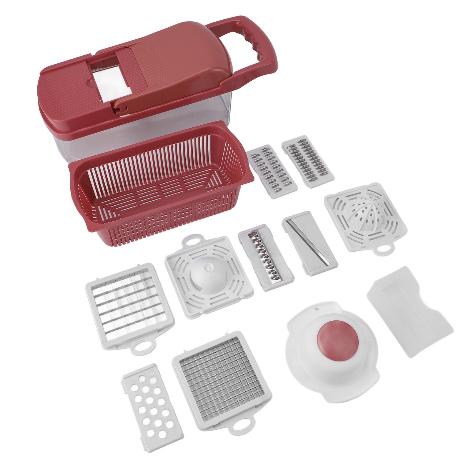 

Овощерезка Съемная Многофункциональная Терка для Овощей с Контейнером для Сбора и Слива для Огурца Моркови Style 1