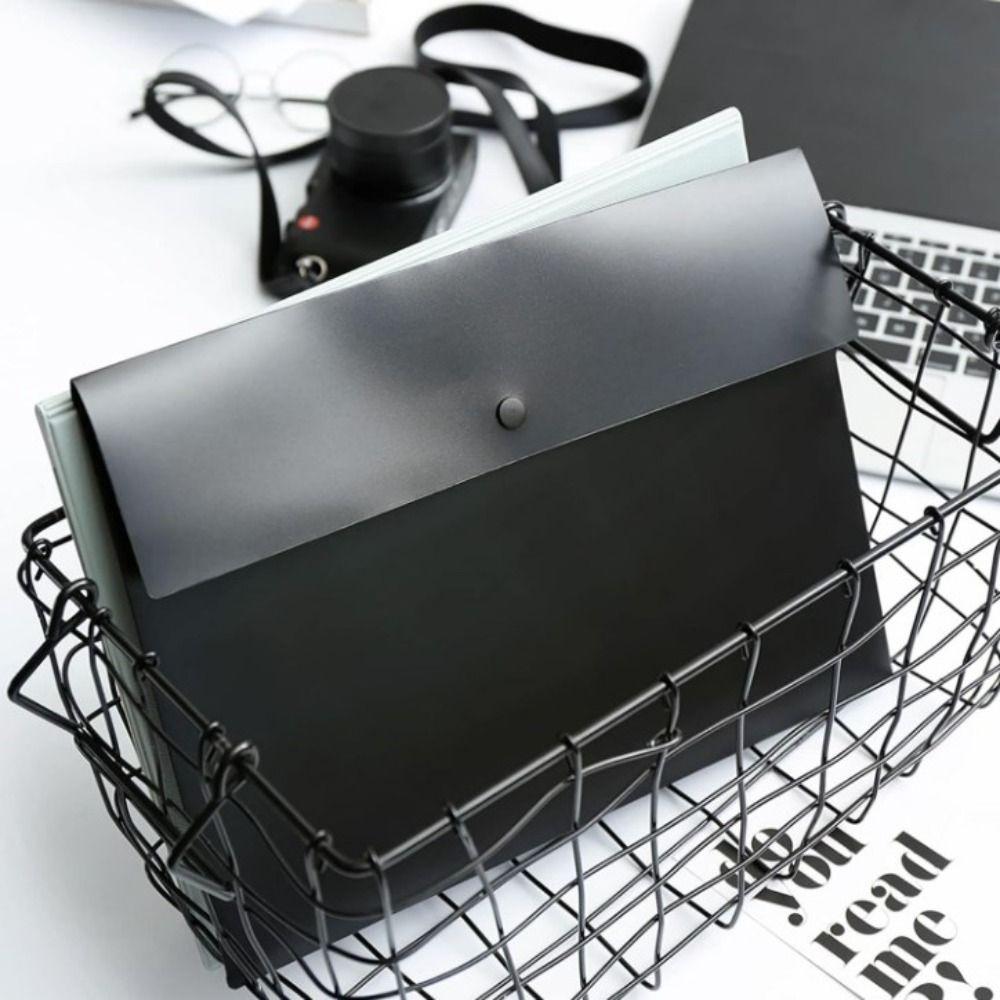 Cosmetic Makeup Bags Document Folder With Snap Button Closure File Organizer  Test Paper