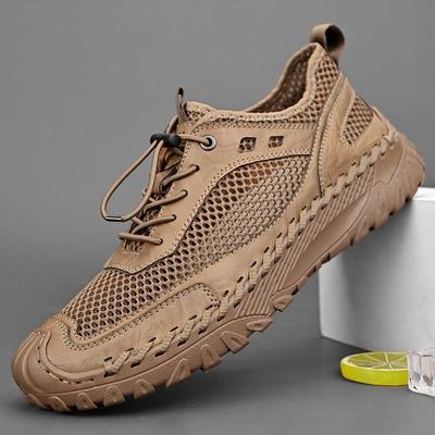 38-46 Été Homme Grande Taille Mode Sandales Décontractées Respirantes Faites Main Chaussures de Plage Chaussures de Randonnée Extérieure