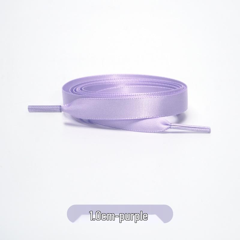 Candy Color Double-Sided 2cm Silk Shoelaces for Casual Shoes & Air Force 1