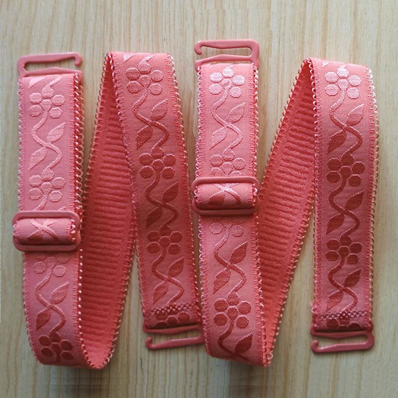 Candy Color Elastické spodní prádlo Ramenní pásek Krajka Krajka Elastický pásek podprsenky 1,5 cm široký měkký a pohodlný dámský pásek podprsenky