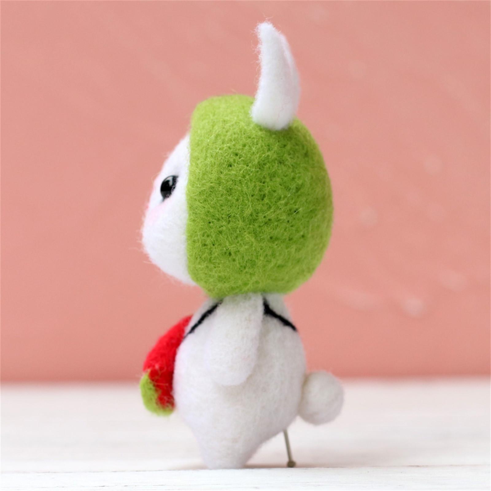 (H0826)Милый кролик узор ручной работы DIY тыкать шерстяной войлок материал — фото 7