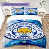 Leicester City Μοτίβο Σετ Κλινοσκεπασμάτων Κουβέρτα Κάλυμμα Μαξιλαροθήκη Διακόσμηση Σπιτιού Δώρο Γενεθλίων (1 * παπλωματοθήκη + 2 * μαξιλαροθήκη χωρίς πυρήνα)70