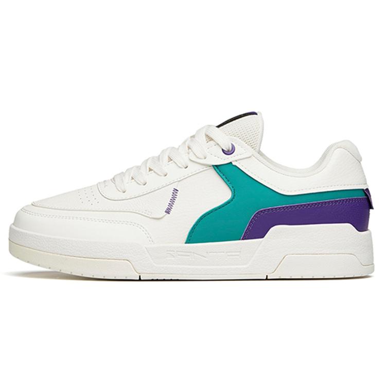 

New Anta Wear Resistant Slip Resistant Low Top Skateboard Shoes Men s White Blue 112148081R-5 40