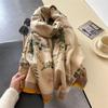 Women Winter Scarf Cashmere Pashmina Shawls And Wraps Bufandas Floral Print Warm Thick Scarves Blanket For Lady Newpe