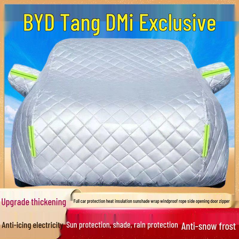 

BYD Tang DMi Weatherproof Car Cover: Sun, Rain, and Frost Protection with Heat Insulation. Thickened Cotton Anti-Hail, All-Season
