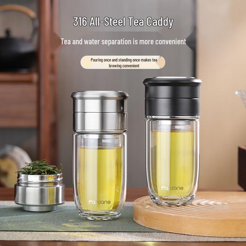 Mi Xiaoshu Portable Double-Layer Glass Tea Infuser