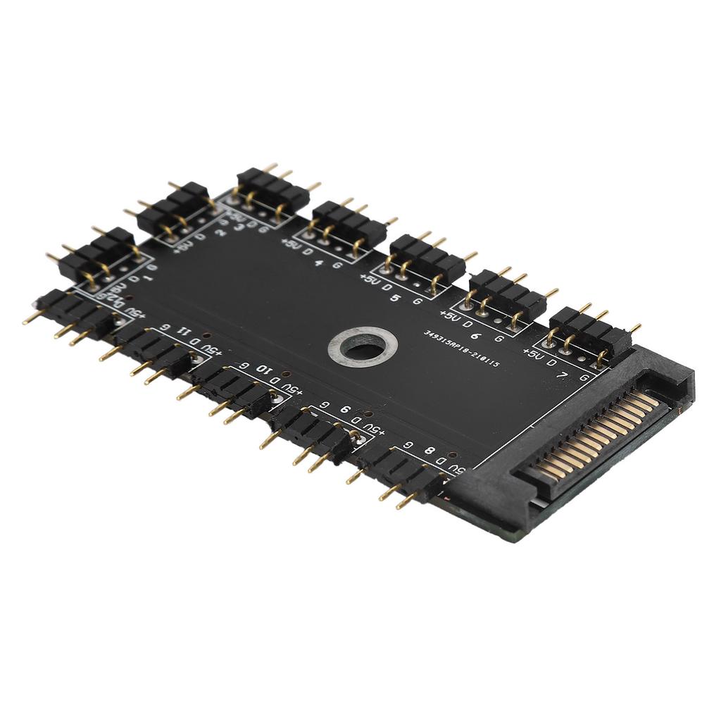11-Wege-Splitter-Hub 3PIN ARGB-Schnittstelle Erweiterung RGB-LED-Steuergerät Zubehör 5V SATA-Schnittstelle