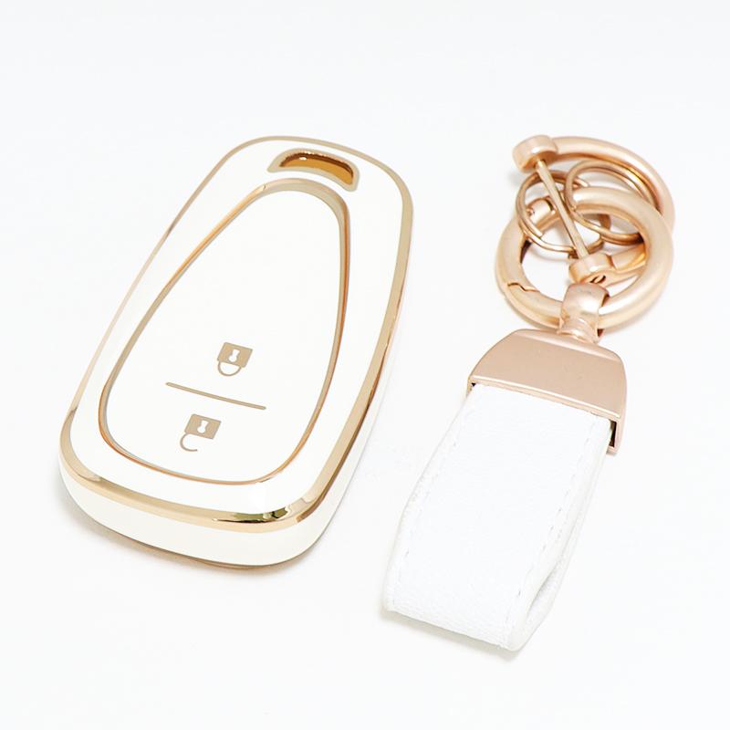 Auto Shell Holder Car Key Case Cover Fob For Chevrolet Cruze Blazer Equinox Camaro Malibu Xl Camaro Keychain Accessories
