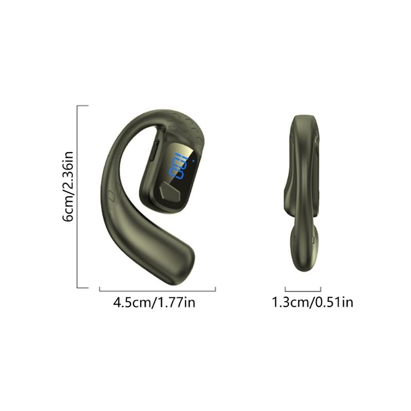 T30pro Rotatable Bluetooth-compatible Mono Headsets With LED Power Display For Long Calls And Outdoor Sports