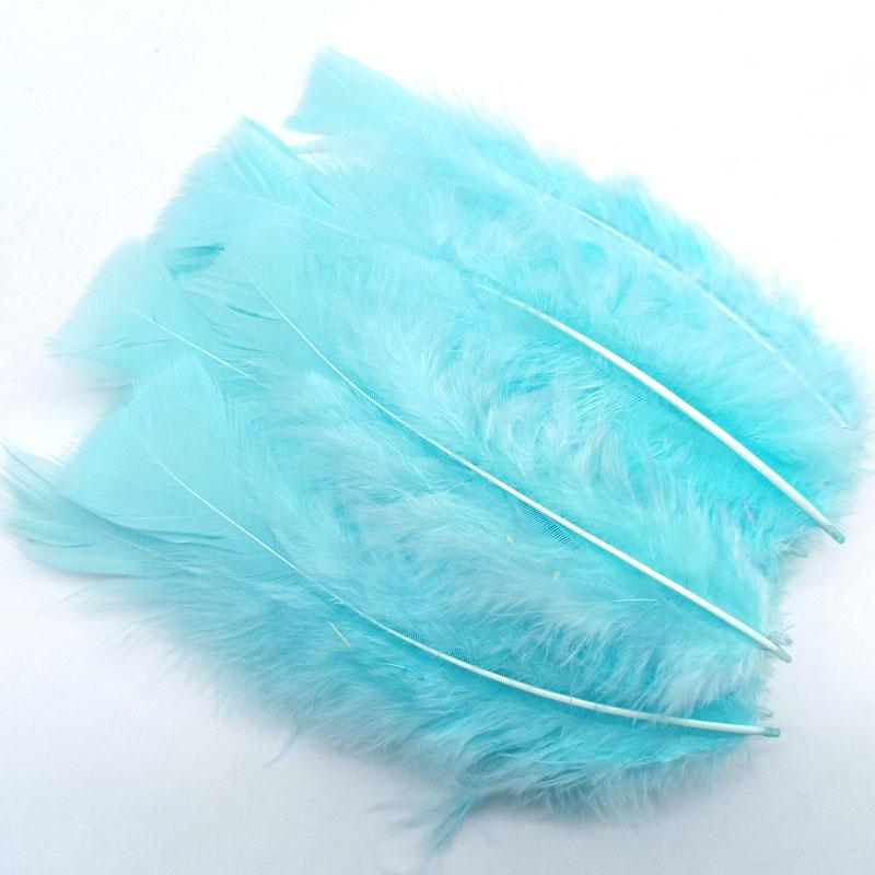 100pcs Flat Fluffy Colorful Turkey/Chicken FeathersDiy Pheasant Plume for Needlework Decor Clothes Handicraft Accessories10-18cm
