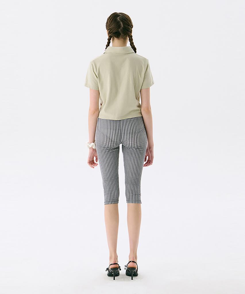 JUNEJUNE SPACE Vol13. Crop Pk T-Shirts_Light Khaki