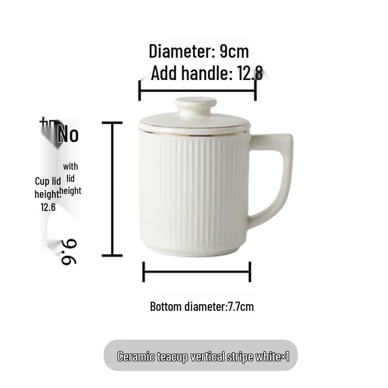 450ml Keramický hrnek s víčkem