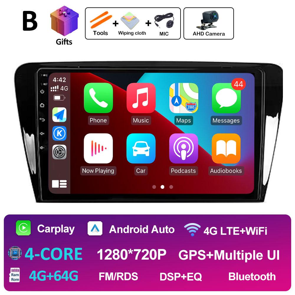 Sistem Inteligent DSP Stereo Pentru Skoda Octavia 3 A7 2013 2014 2015 2016 2017 2018 Player Video Radio Multimedia Auto Ecran QLED IPS