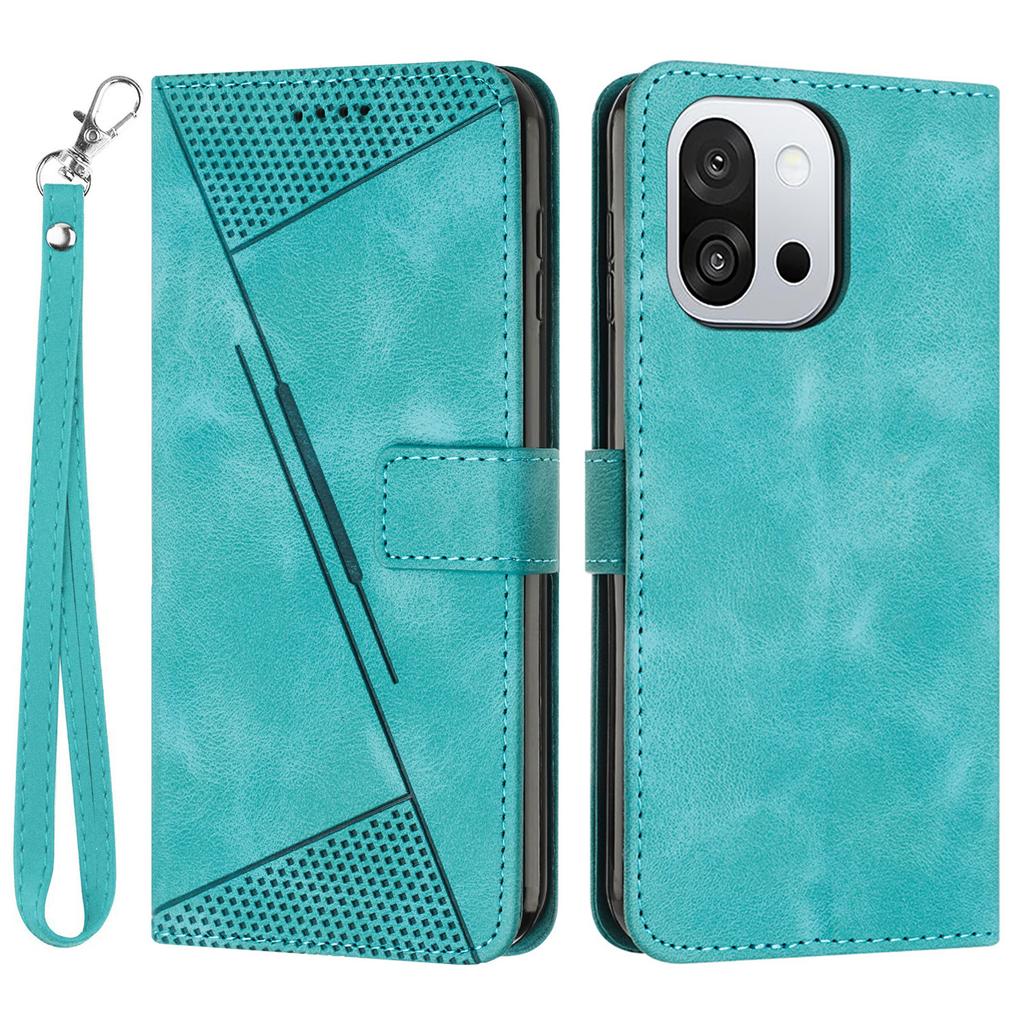Leather Case for OnePlus 13T 5G Imprinted Triangle Phone Cover