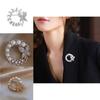 Butterfly Brooch With Alloy Rhinestones And Pearls For Women Fashionable And Artistic