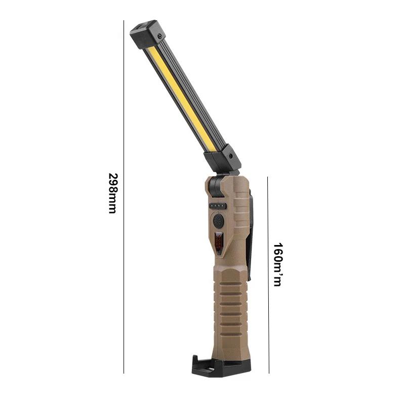 New portable COB LED flashlight USB rechargeable work light magnetic lantern pendant light, work light camping flashlight