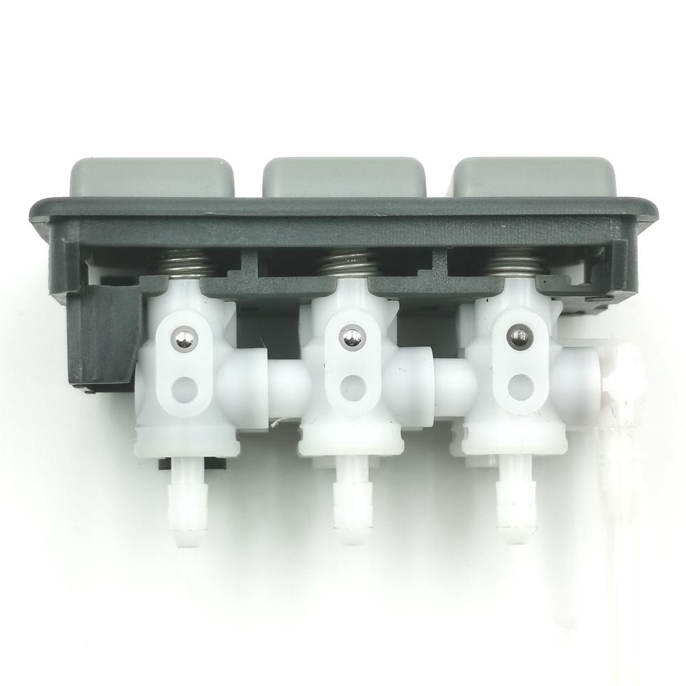 OE:29074-02/04E 81623986093 42538404 LKW-Sitz Lendenwirbelverstellung IPS-Ventil 3 Tasten Für ISRI/MAN/IVECO (Graue Farbe)