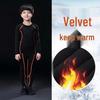 Men's and Kids' Quick-Dry Velvet Sportswear Set: Long Sleeve Tight-Fit for Running and Fitness
